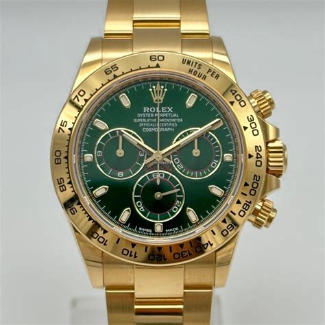 rolex daytona gold grünes zifferblatt|rolex daytona preise.